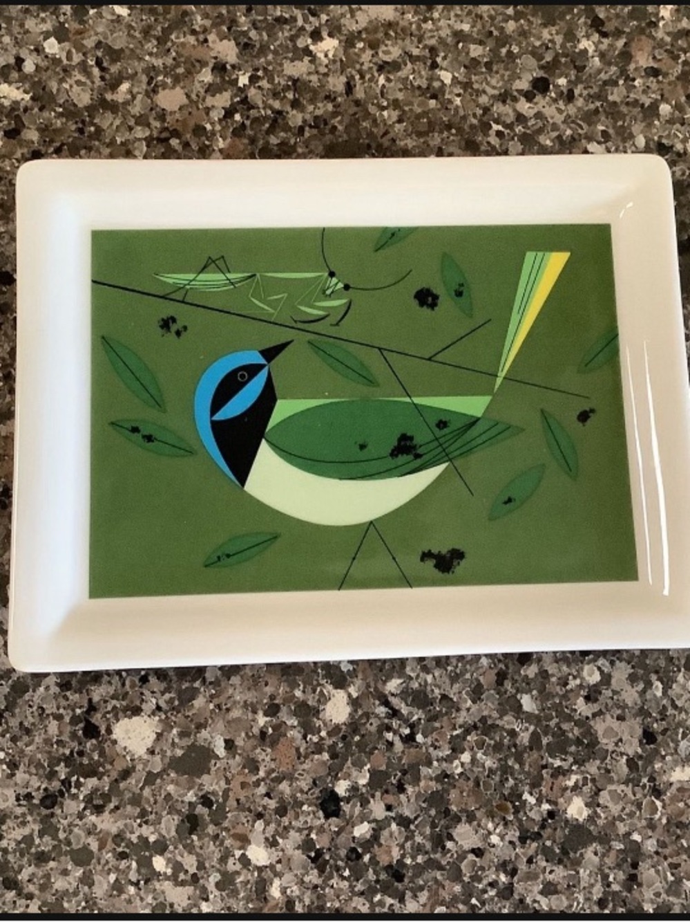 RARE Set Of 4 Salad Plates - Charley Harper + Todd Oldham For Fishs Eddy